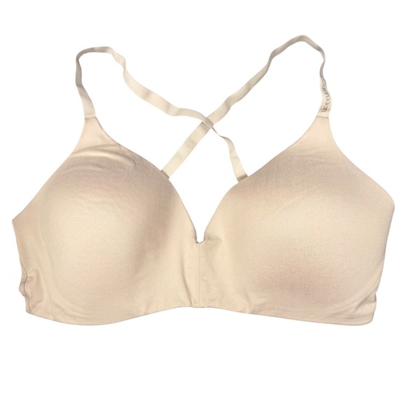 Calvin Klein Other - Calvin Klein Wireless T Shirt Bra Womens‎ XL Nude Seamless Lightly Lined